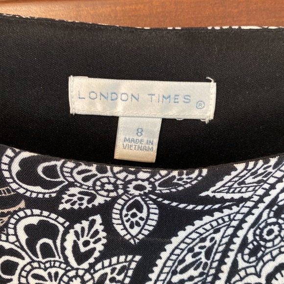 Medium, London Times cap sleeve midi dress - excellent condition - Picture 5 of 7